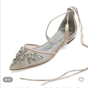Champagne wedding flats